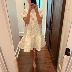 Sister Jane Cream Puff Sleeve Mini Dress